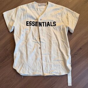 Essentials Cream Jersey Shirt